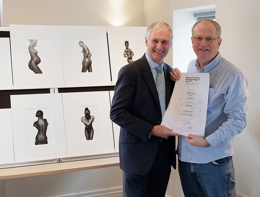 David being presented with his Fellowship by Kevin Wilson FBIPP