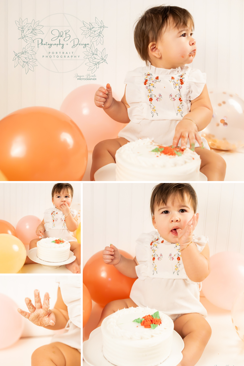 Cake smash photography for first birthday, milestone photographer in richmond virginia