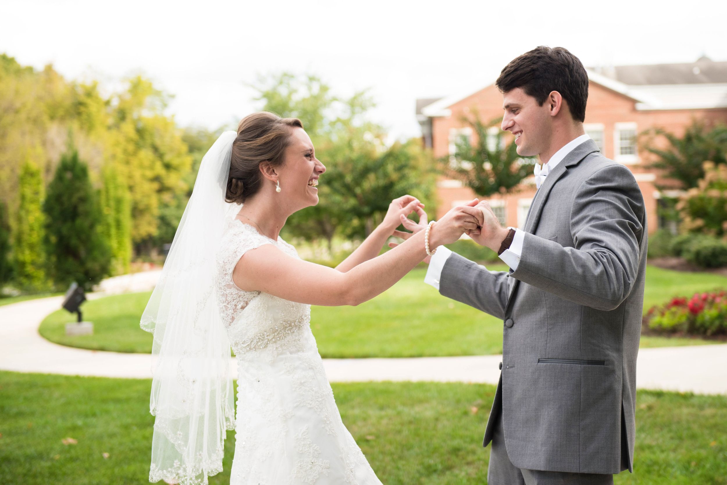 Lee University Chapel Cleveland, TN Weddint Photography First Look