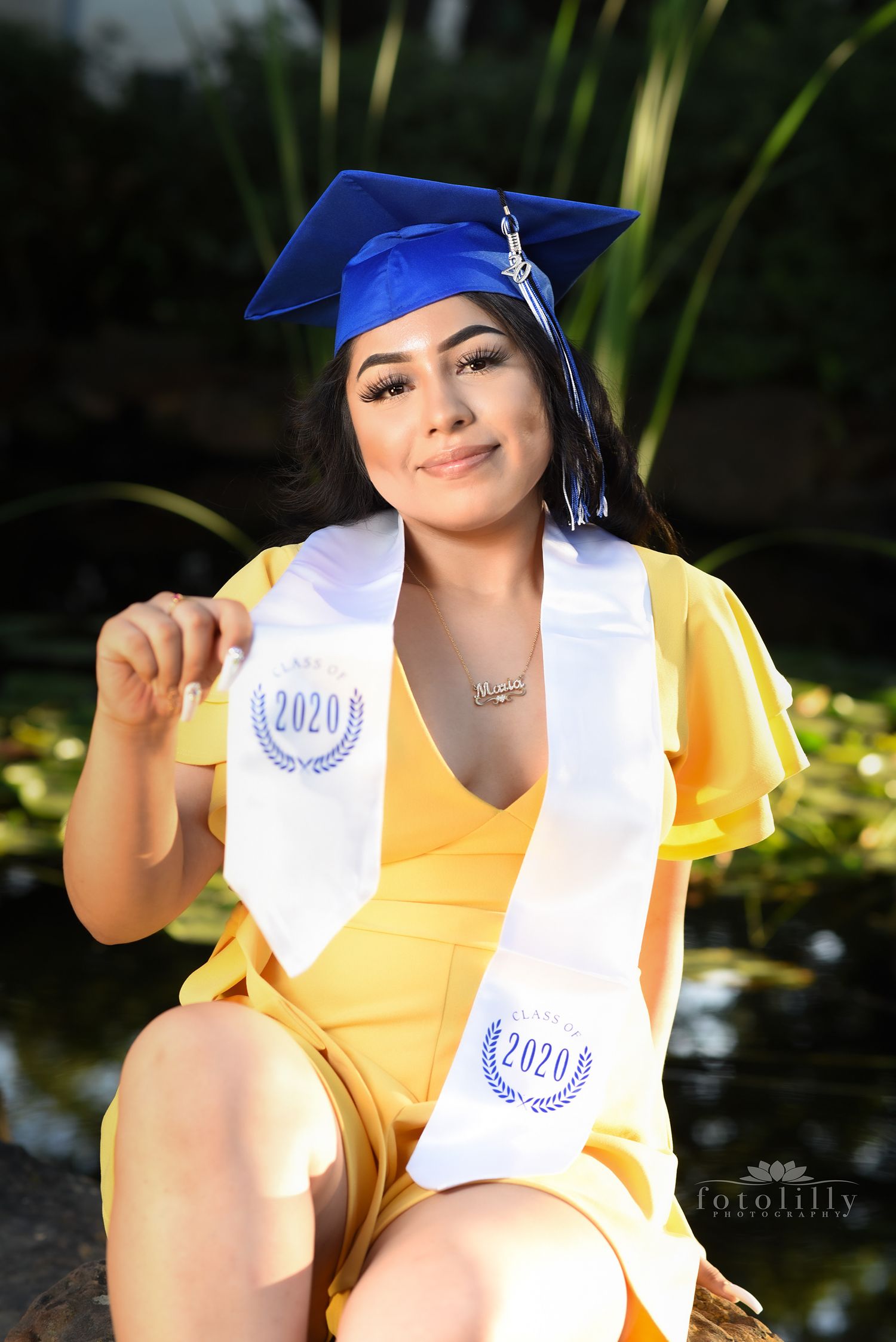 Maria's Senior Photoshoot at the Theological Seminary Garden fotolilly photography senior portrait packages.