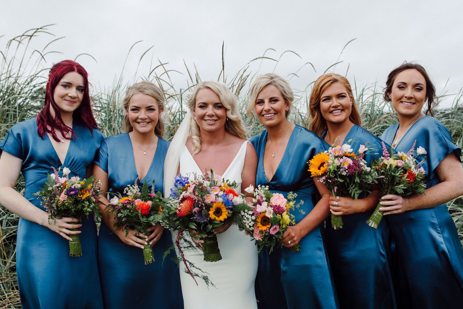 bride and bridemaids at Dunmore House West Cork Wedding