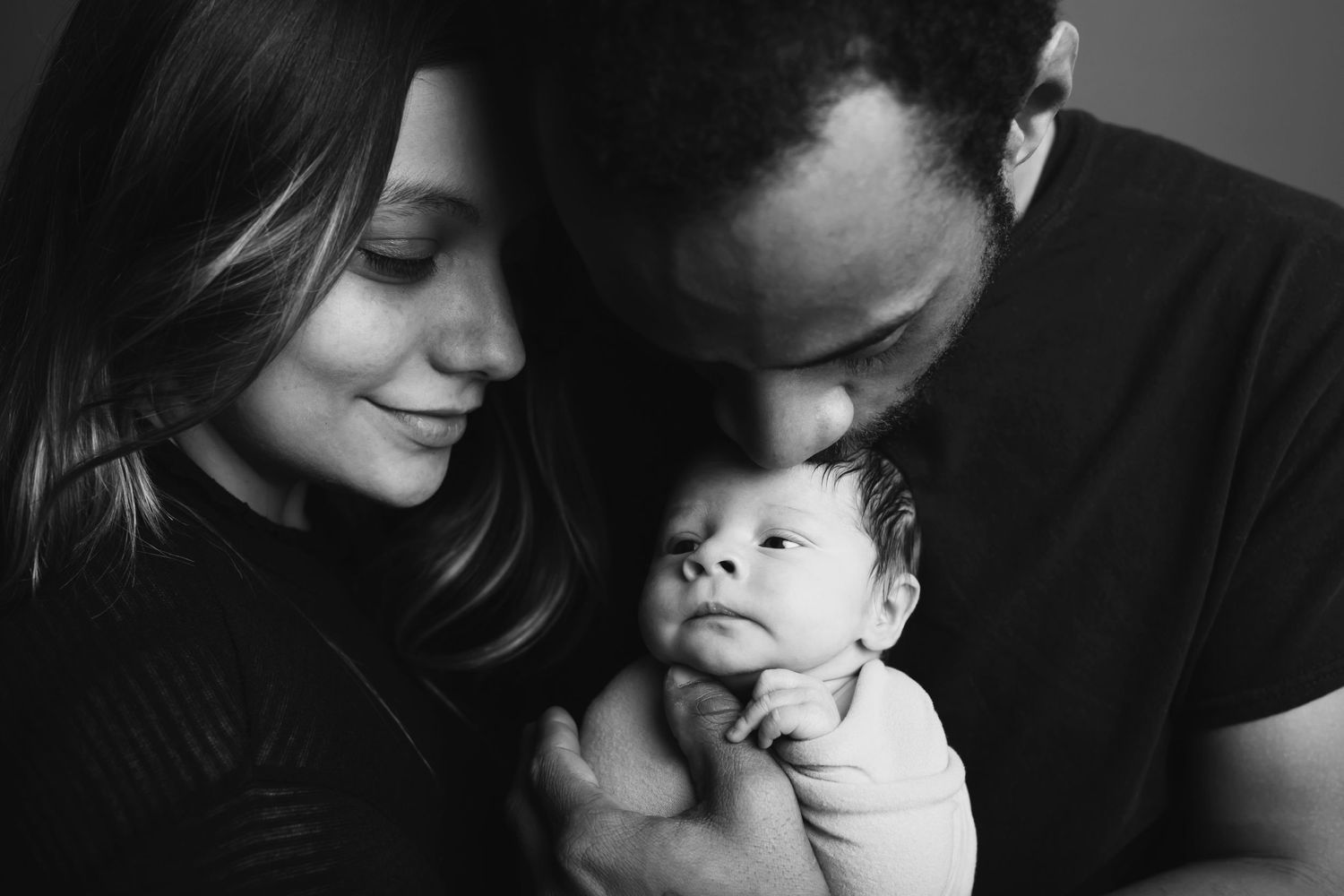Newborn family photo, taken by Jen Knightstep, Photographer