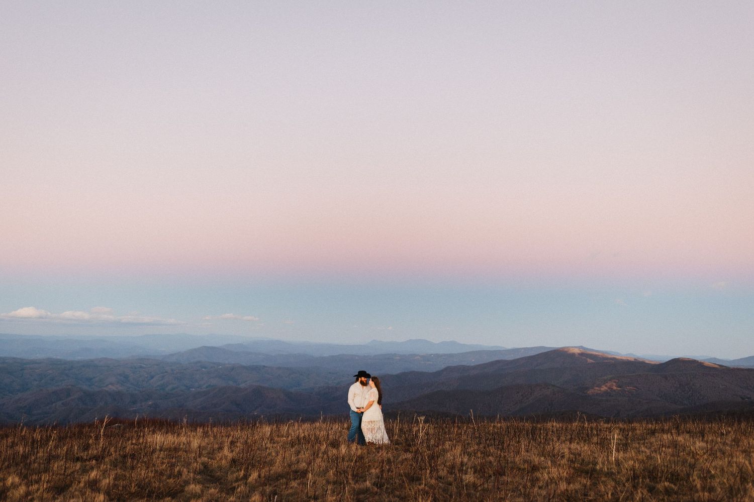 Engagement photos at roan mountain