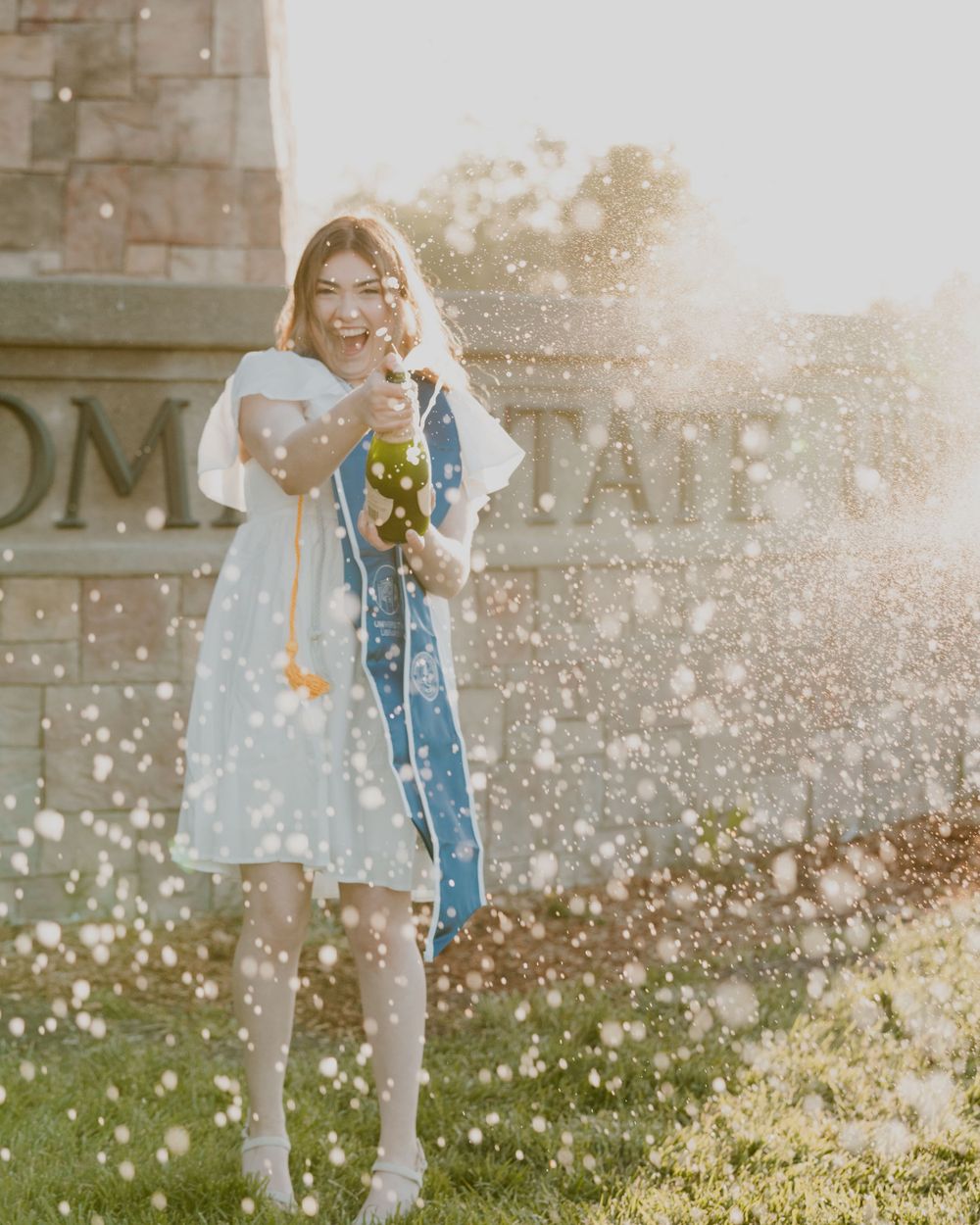 Senior portrait at Sonoma State university