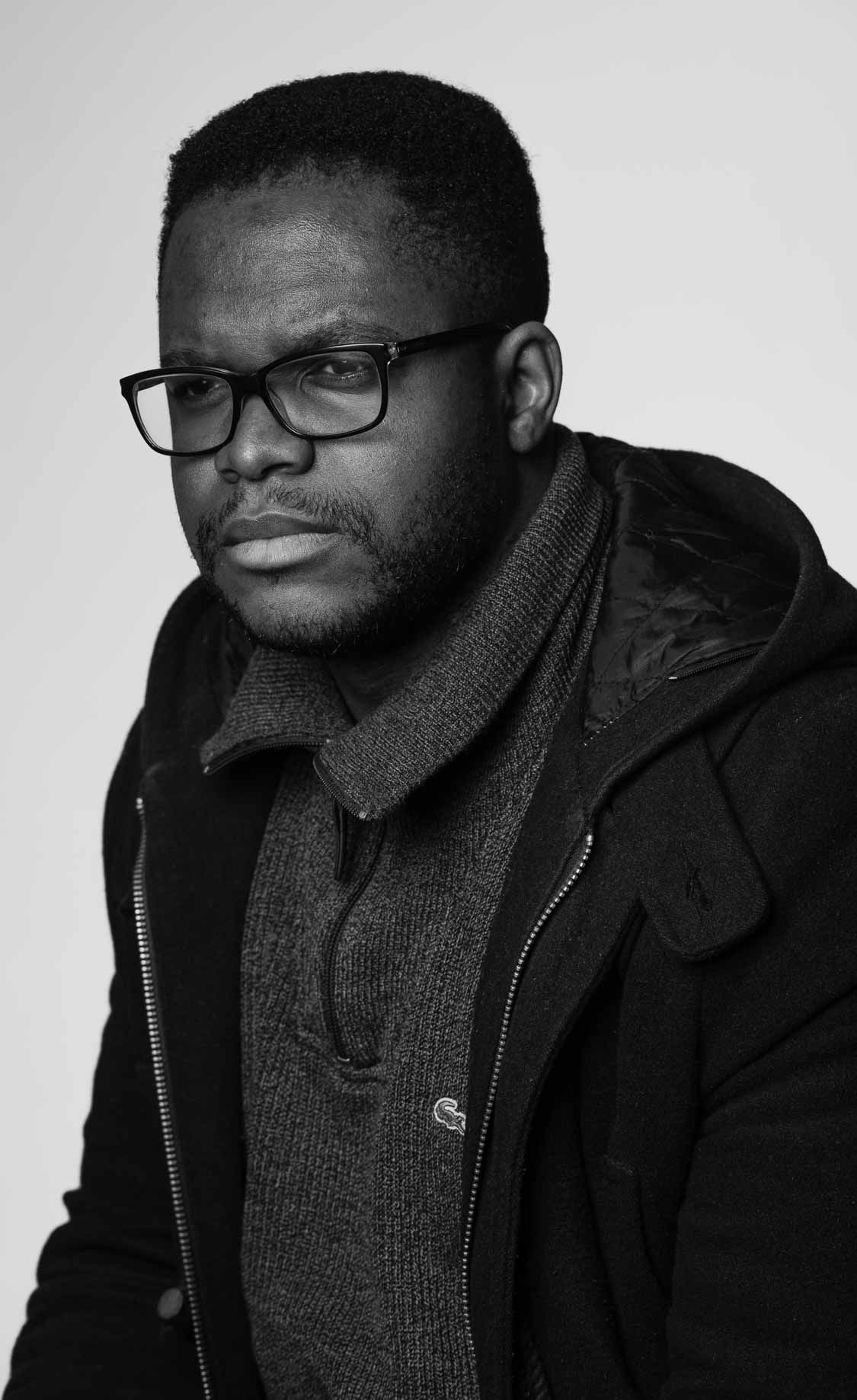 Picture of a man in black and white.