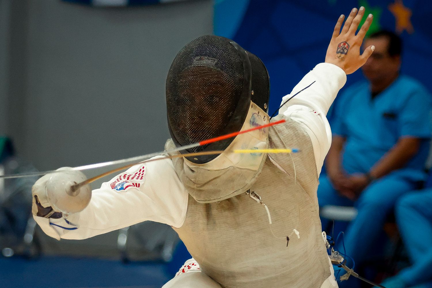 Gabriela Padua is a member of the Puerto Rican national foil fencing team.