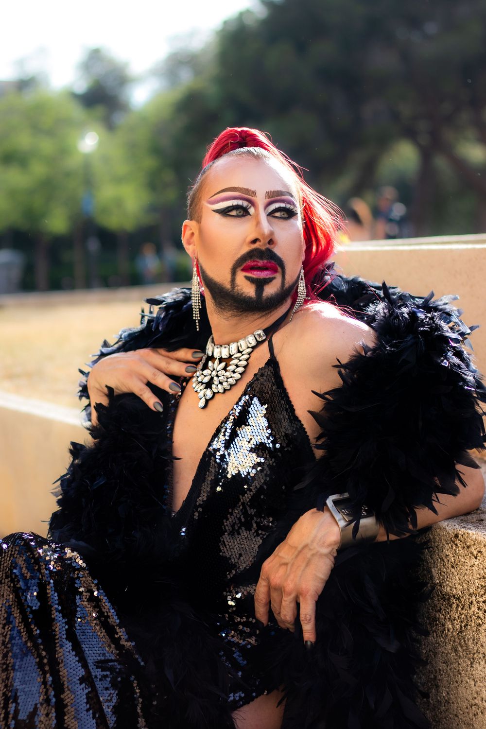 retrato artistico de drag queen