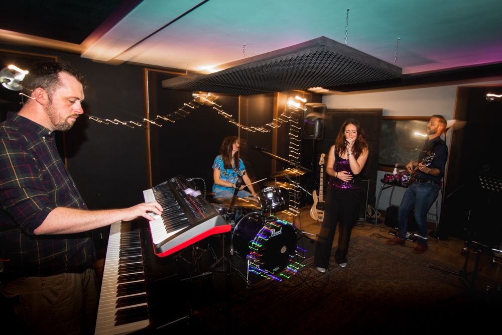 band rehearsing