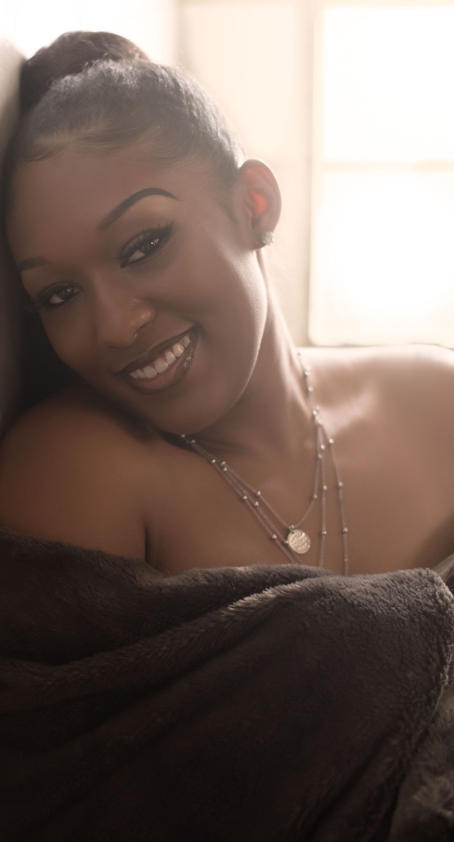 Ethereal ebony boudoir session. Parker, Colorado.