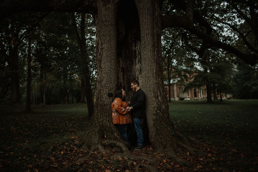 Moody wedding photography Lexington central KY Kentucky unique engagement near me local unposed natural light emotional