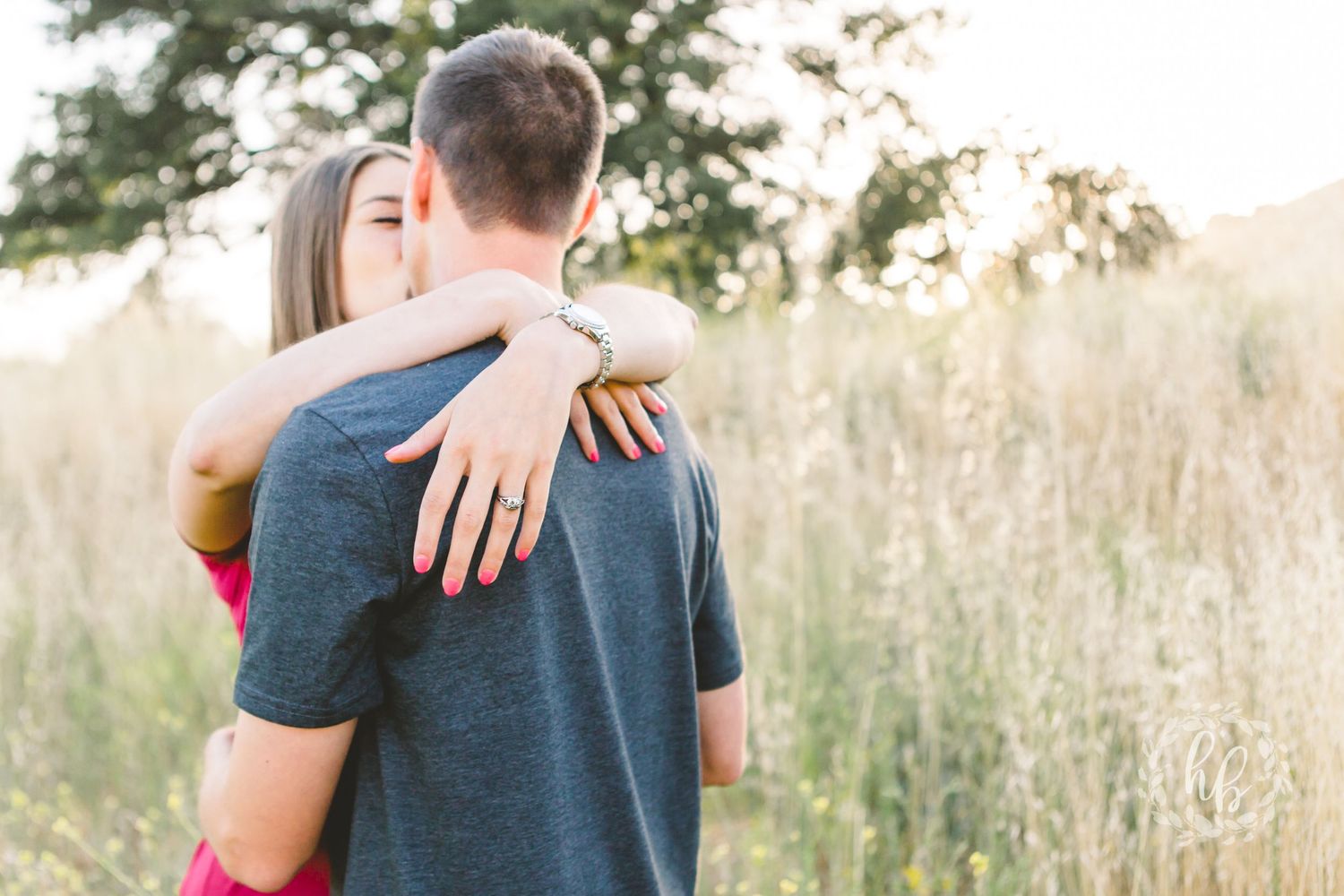 open field camarillo engagement photos