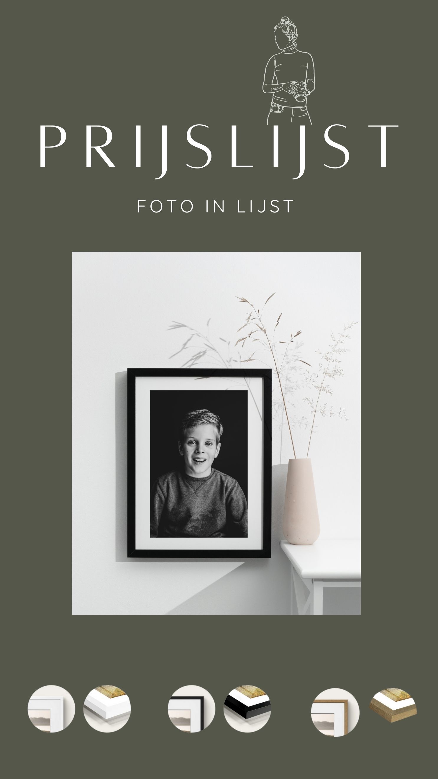 Prijlijst portret studio in Eindhoven