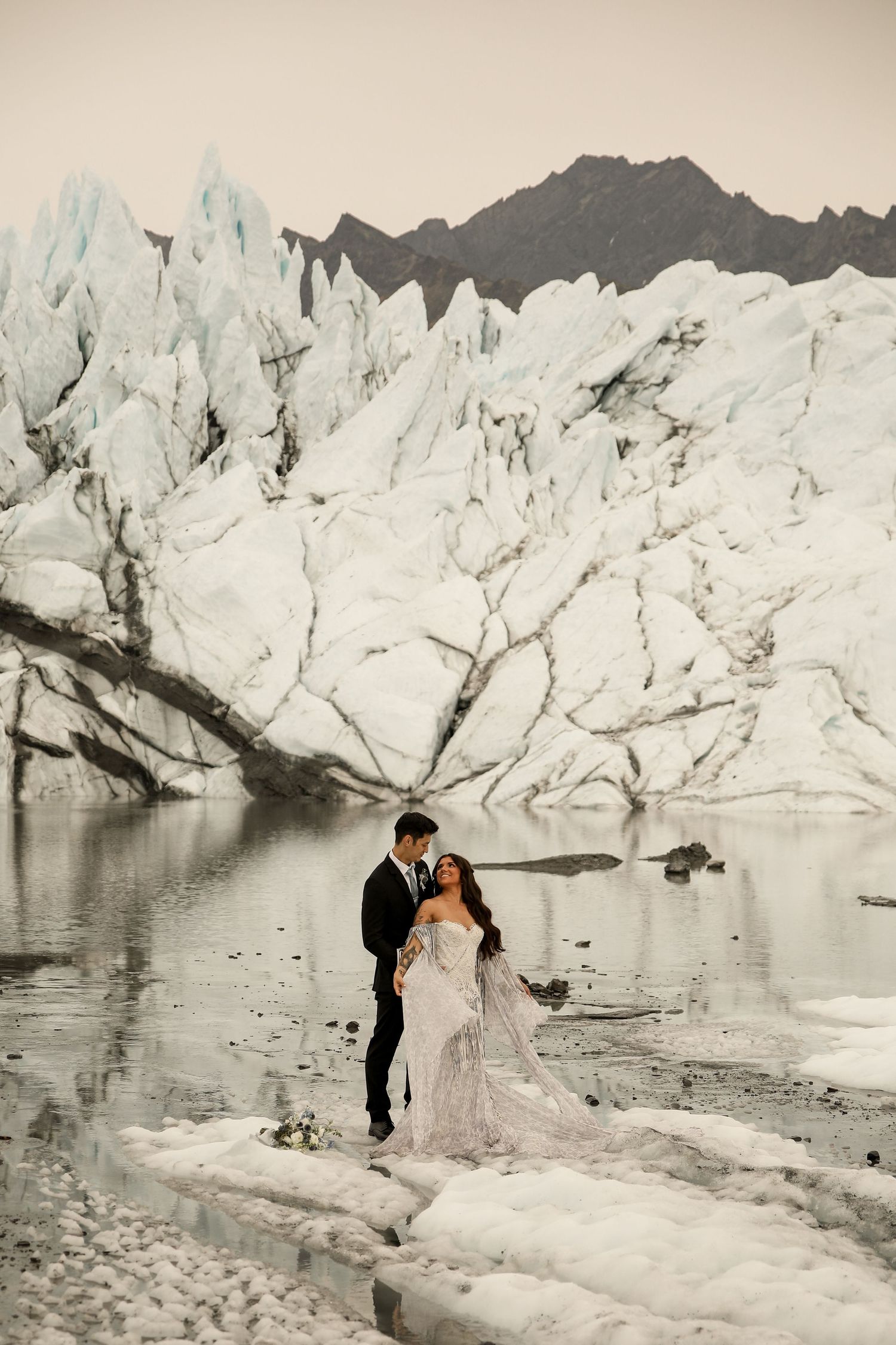 Glacier elopement photographer