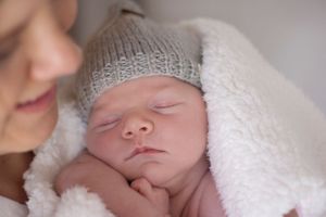 cute newborn gray cap