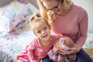 mom and daughters family session