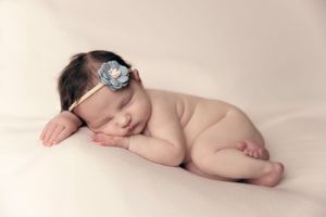 Posed newborn photo