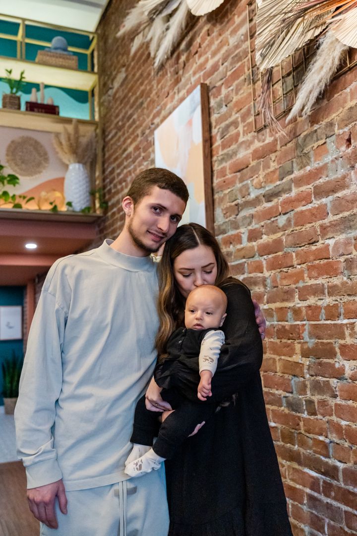 family of 3 at House of Glory
