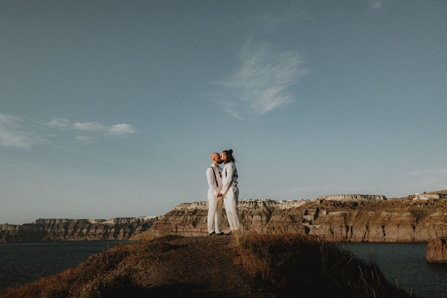 elopement in santorini greece