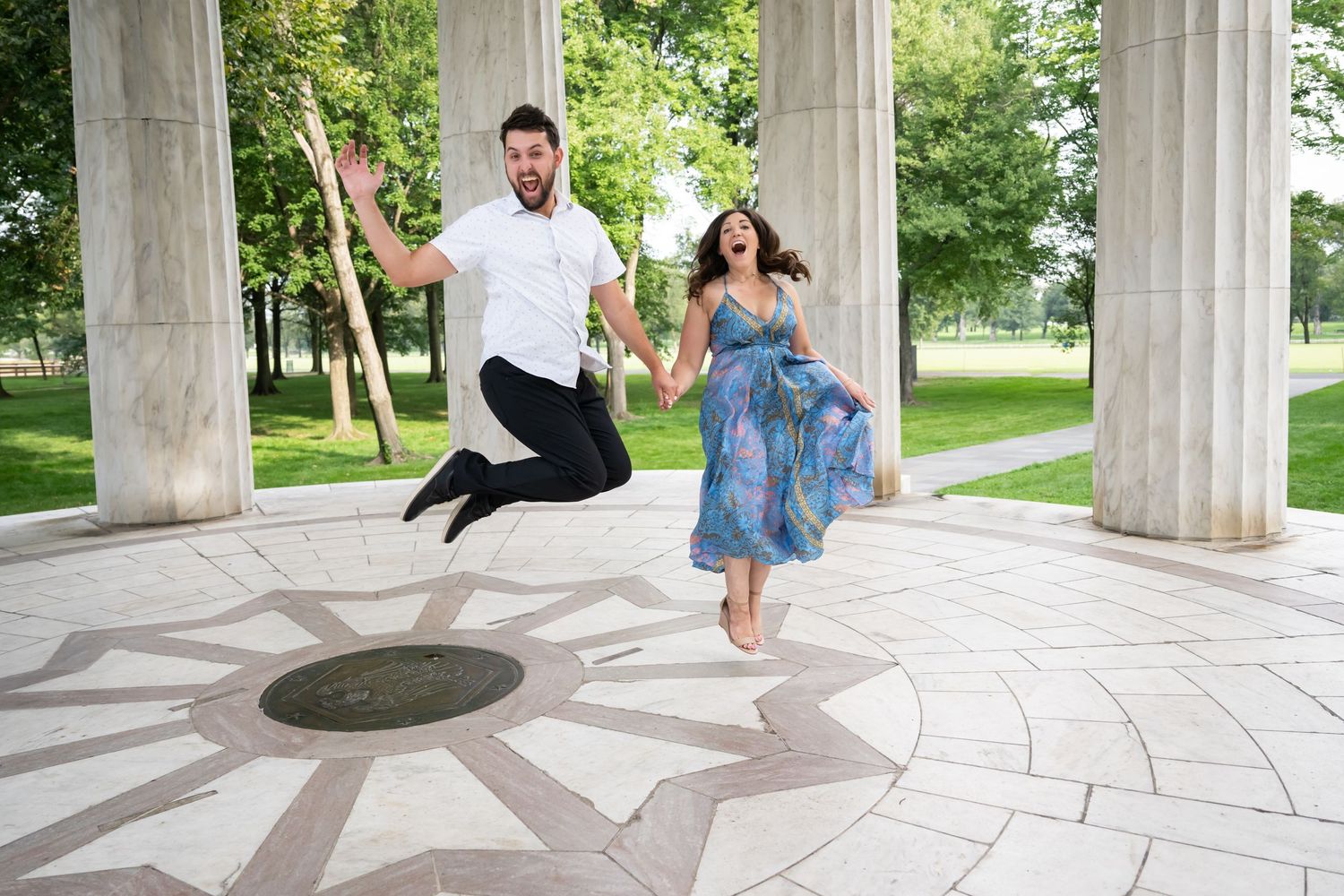 Engagement Photography DC War Memorial Washington DC