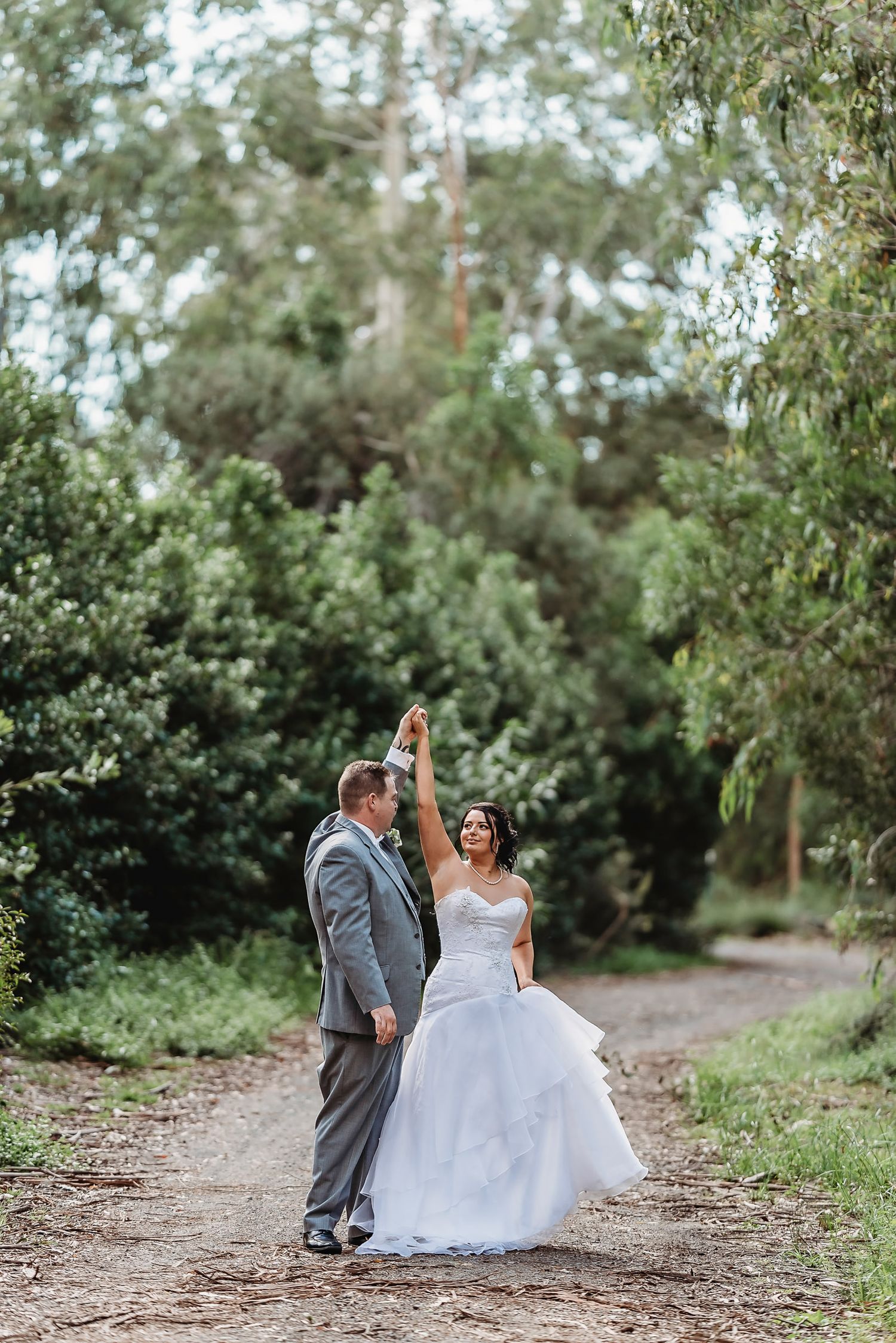 romantic image of bride and groom by tasmanian elopement and wedding photographer joss jensen