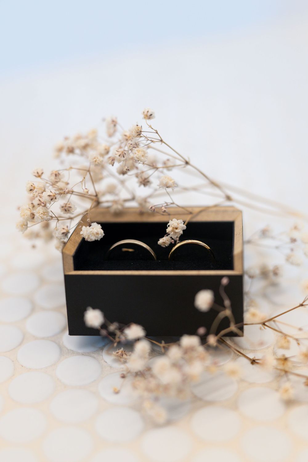Newlyweds rings.