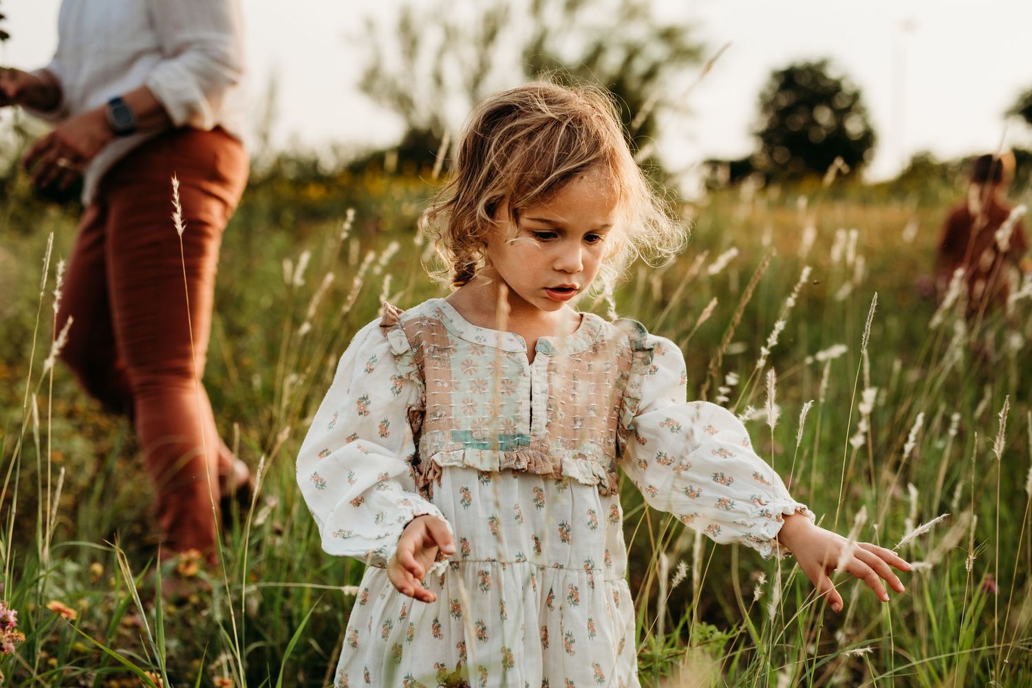 family pictures in wildflowers in New brunfels Texas