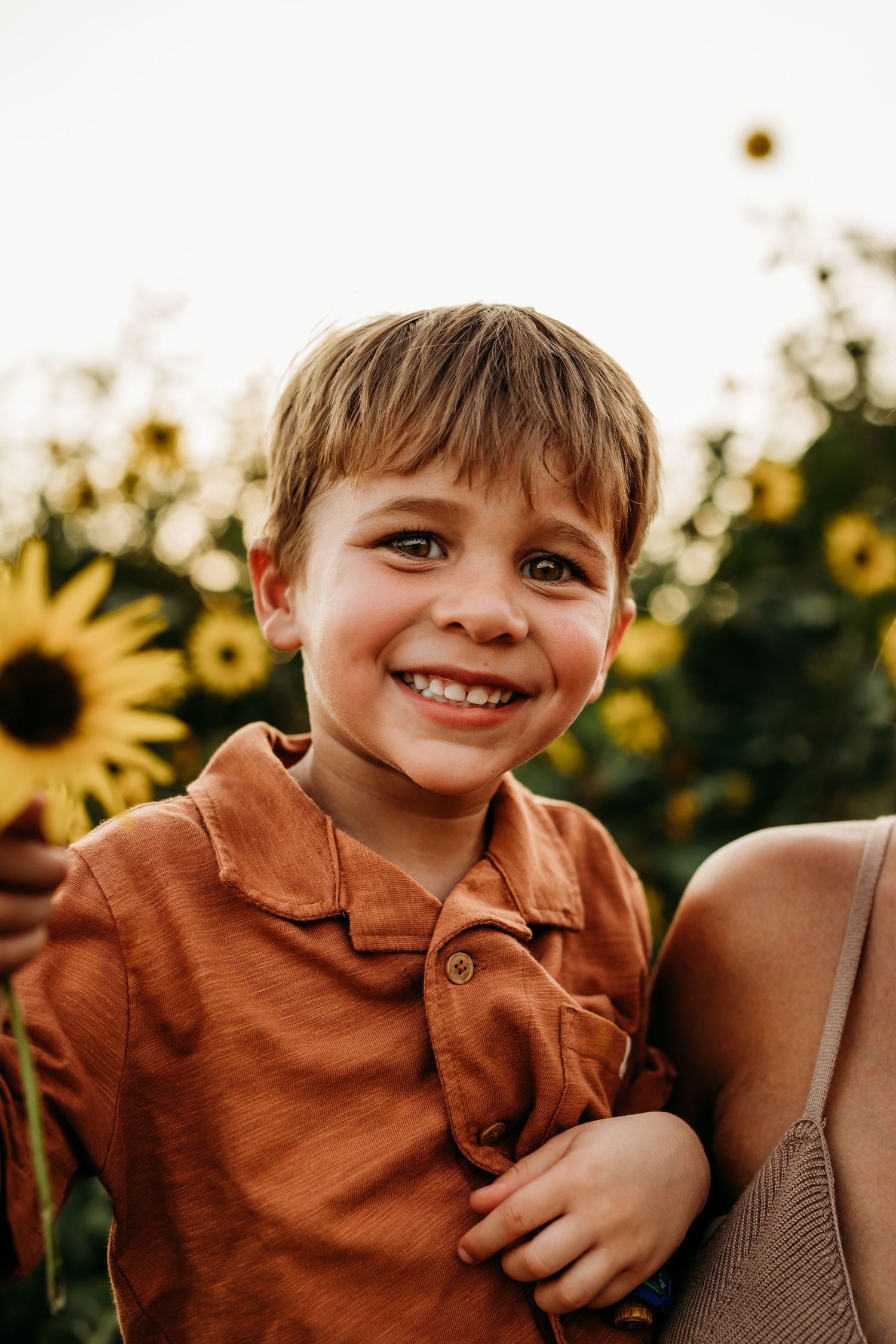 family pictures in wildflowers in New brunfels Texas
