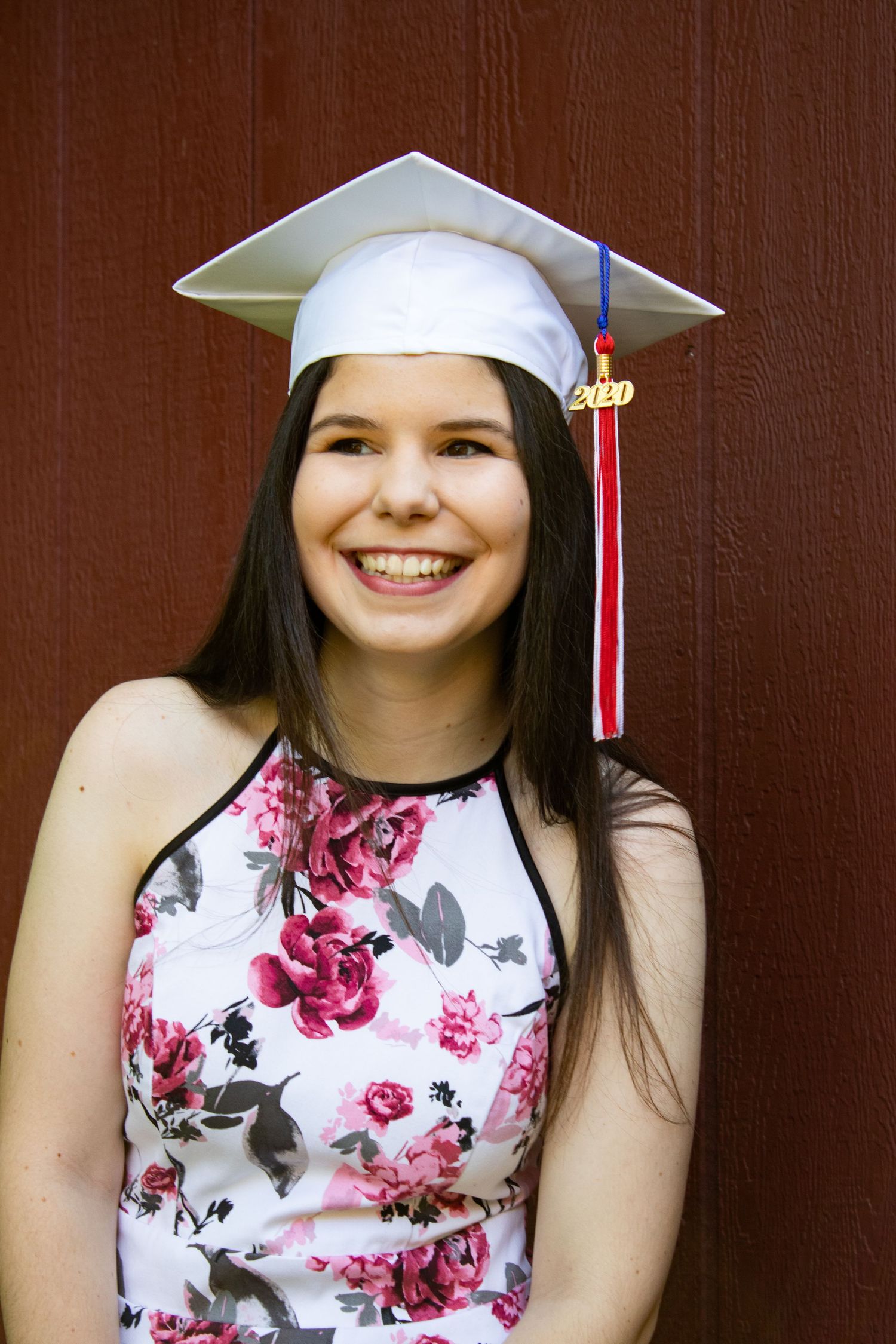 class of 2021 gap and gown girl portrait tolland, connecticut