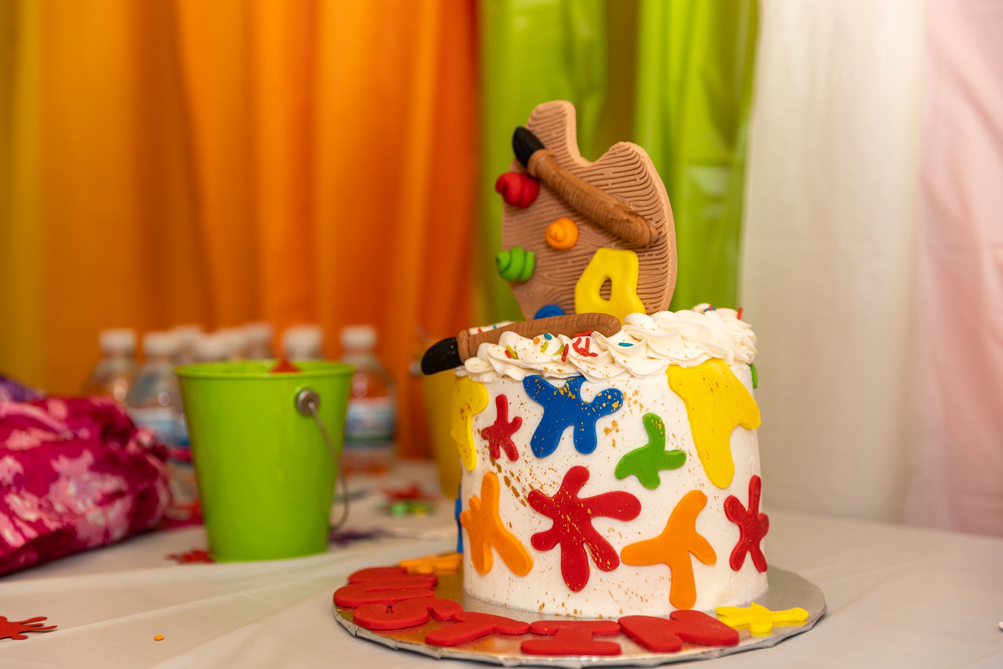 Photo of Justin Jr. paint party Cake