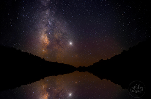 Loggers Lake in Missouri. I took this while we were camping off the grid! Saturn is the brightest object in the sky!