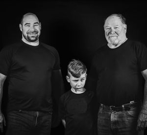 Grandfather, father and son. Generations-A Legacy Photoshoot