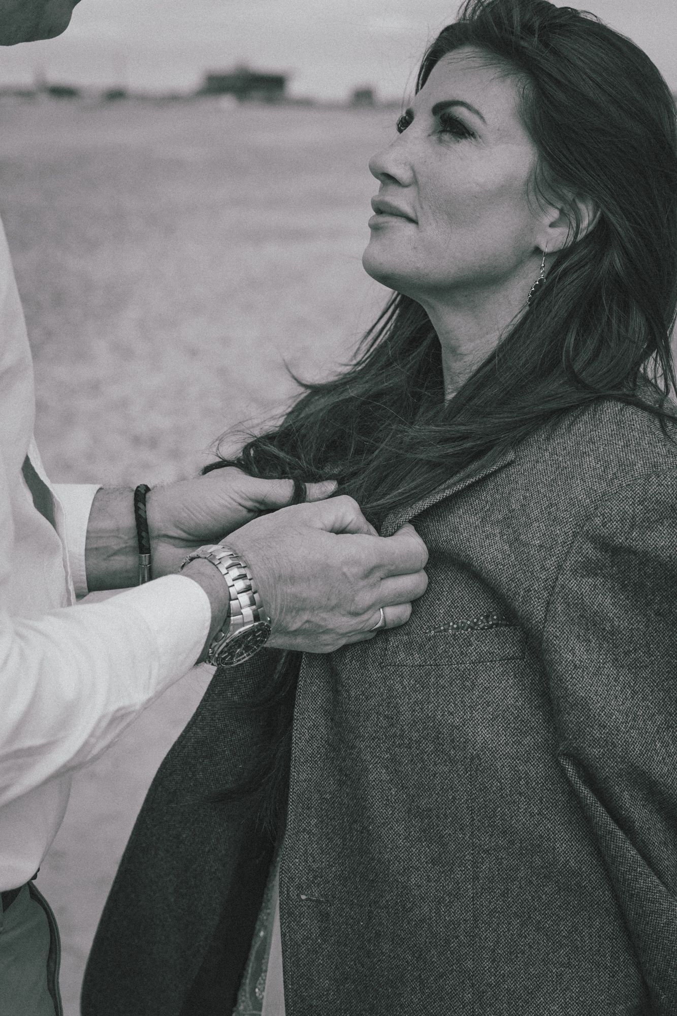 The couple's love shining bright in their Gosport engagement photography session.