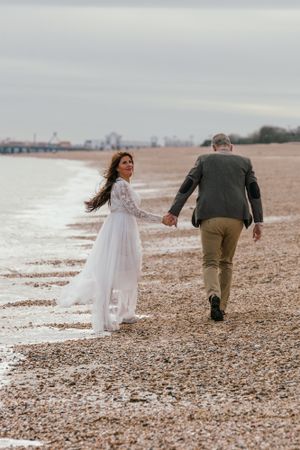Cherishing their love in the charming streets of Gosport during an engagement photography session.