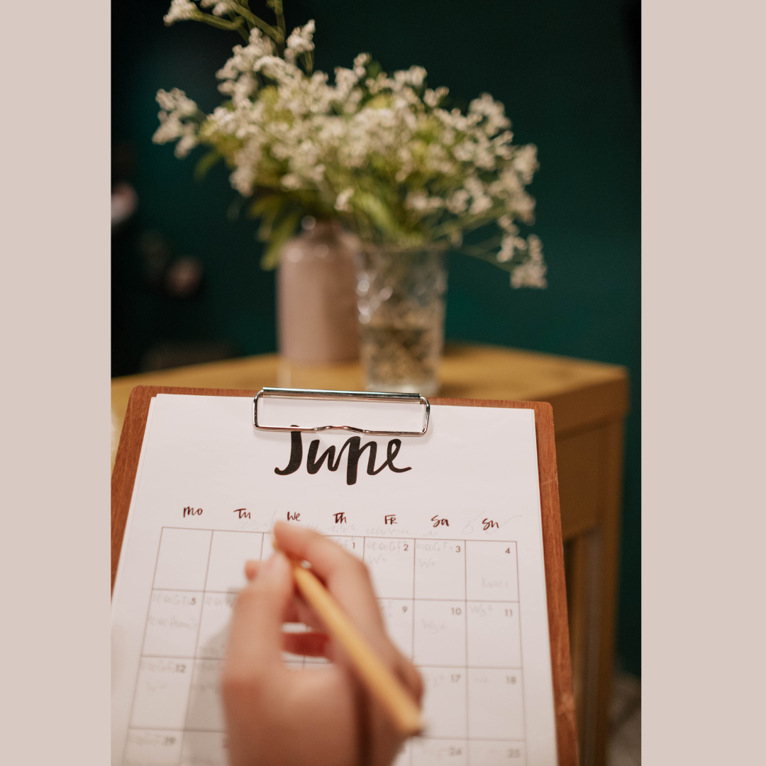 Photo of a June calendar.