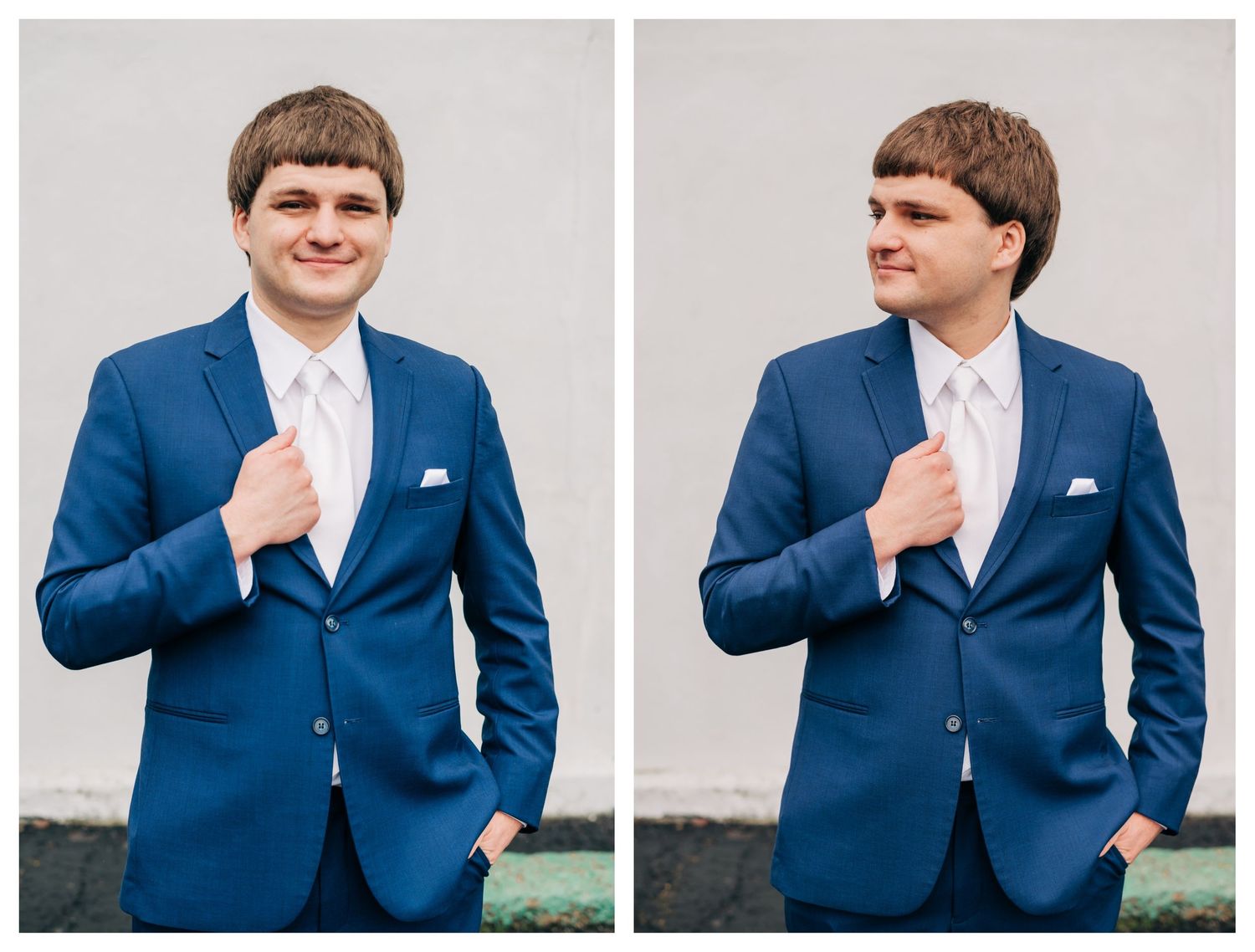 portraits of groom before wedding