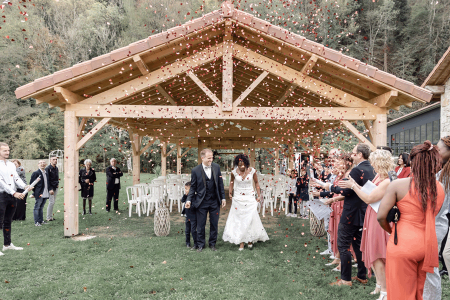 canon a confettis ceremonie, celine.s photography lyon
