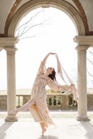 Dancer photo at Harkness Memorial Park in Connecticut.