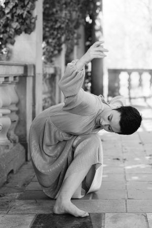 Dancer photo at Harkness Memorial Park in Connecticut.