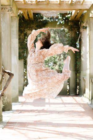 Dancer photo at Harkness Memorial Park in Connecticut.