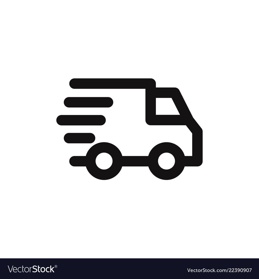 An a delivery van icon