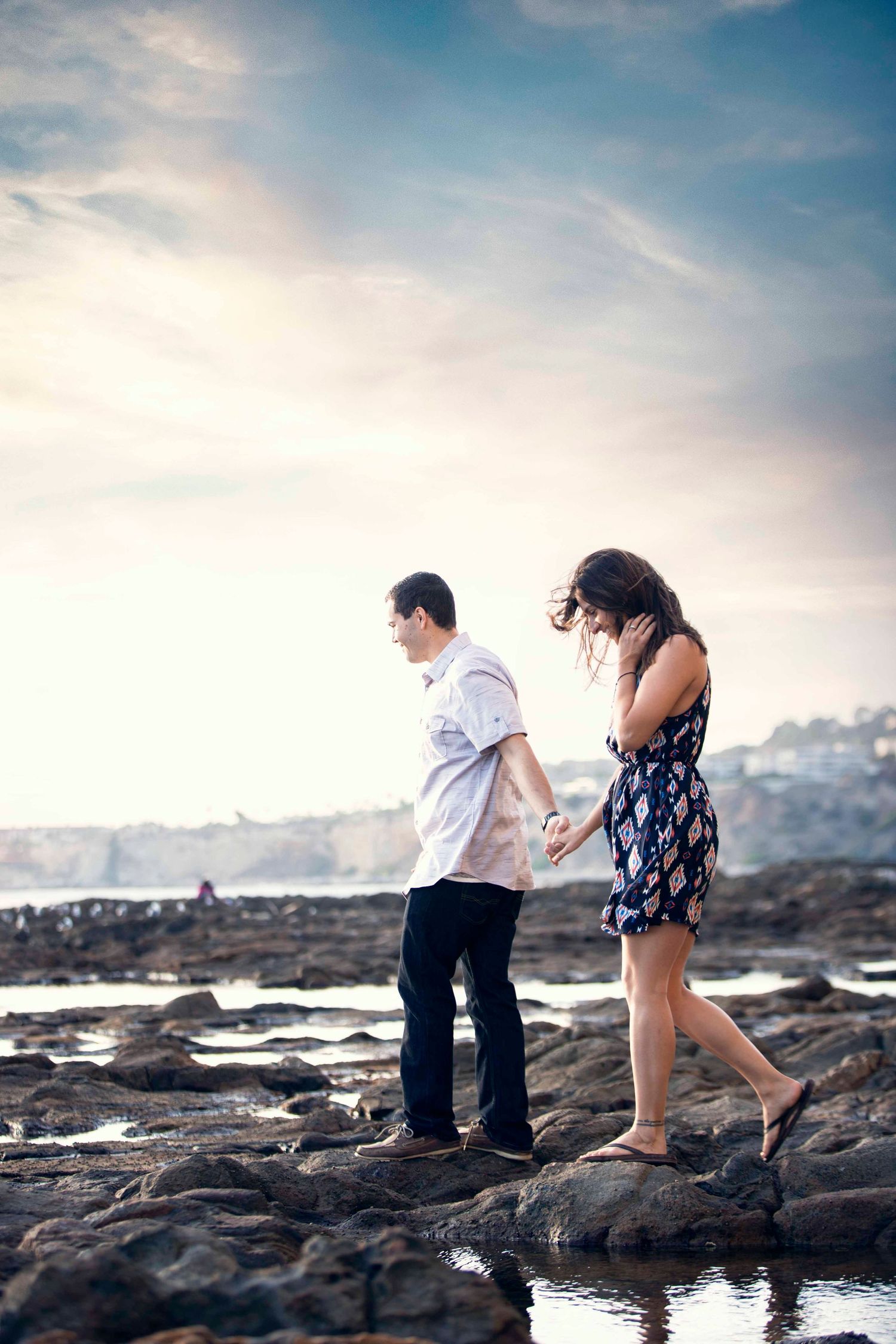 Engagement session: Engagement Photos Taken at Palos Verdes Cove. Engagement photographer. Wedding Photographer.