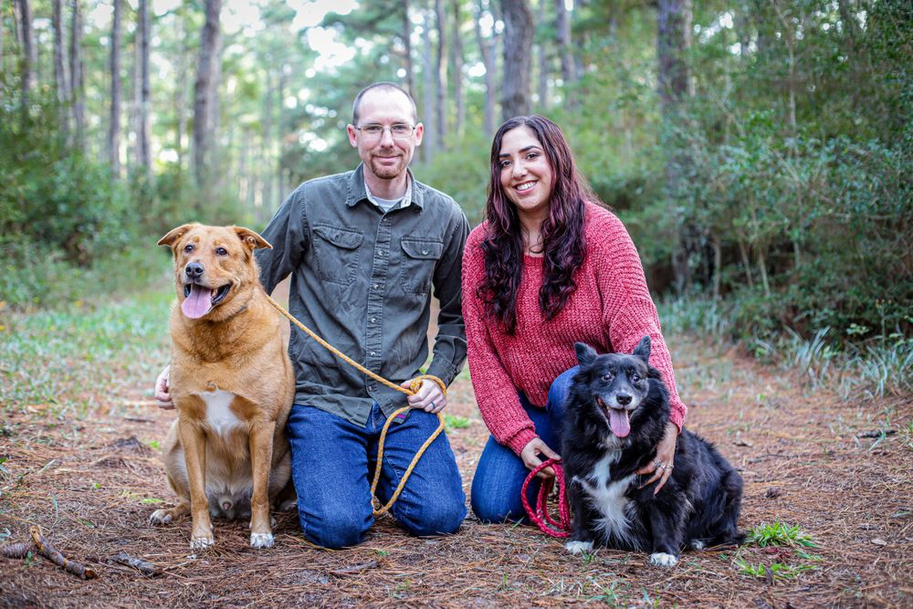family and dog photoshoot