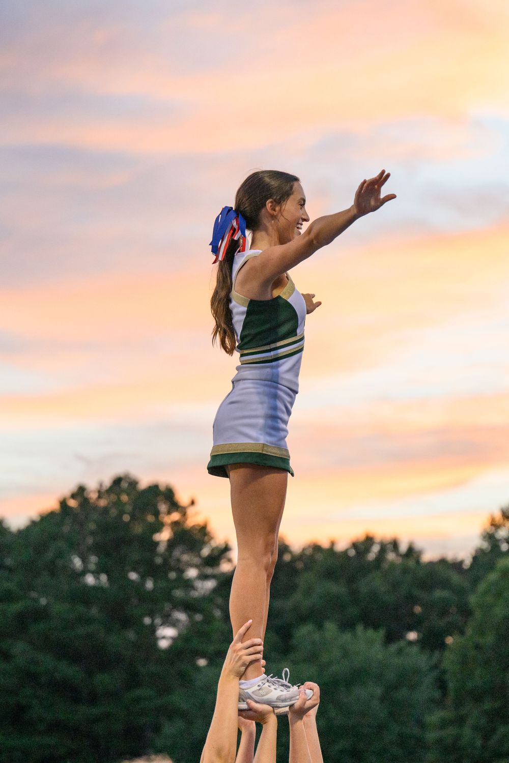 Cheer at sunset