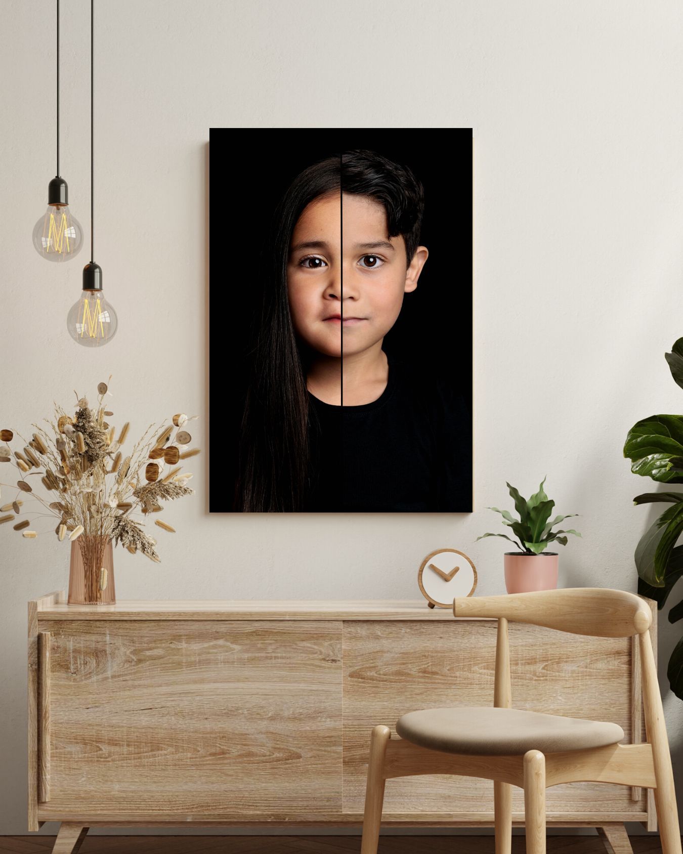 Dubbel portret in mijn studio in Eindhoven