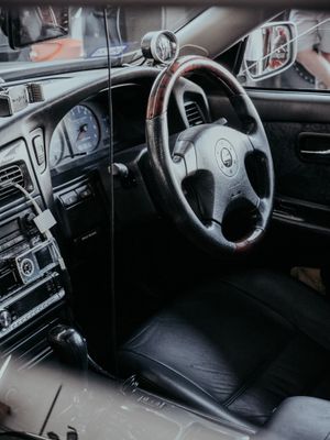 Steering wheel of JDM car
