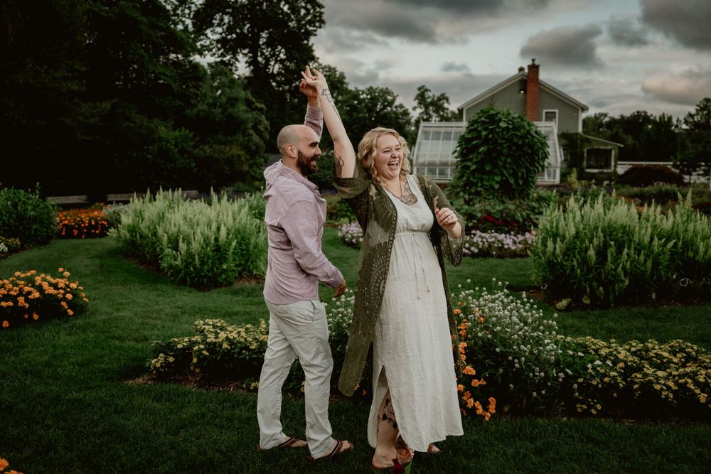 Connecticut New England engagement couple