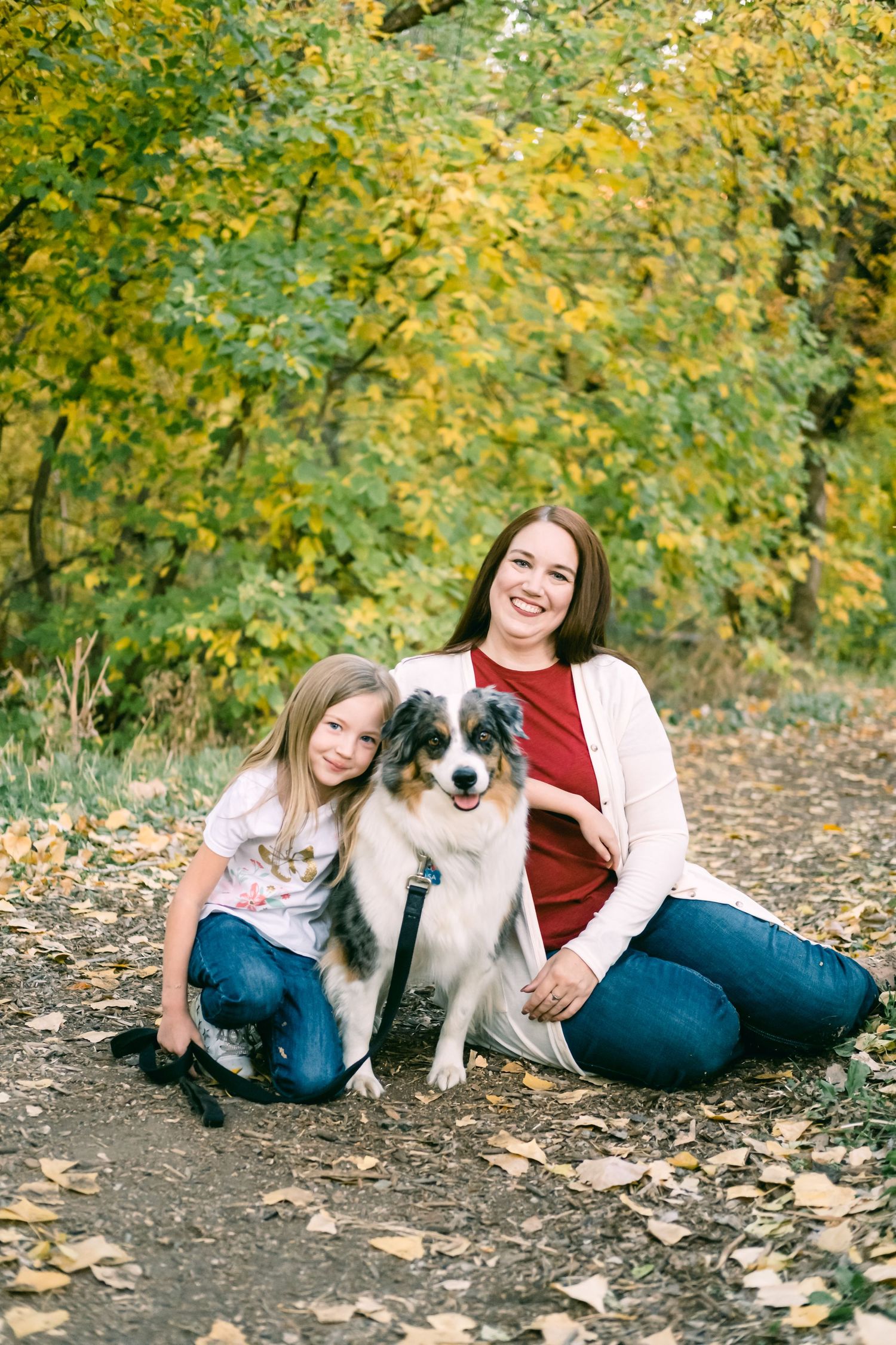 Dog Maura and Michelle at Gaily trail near Kaysville Utah Davis county farmington and fruit heights.