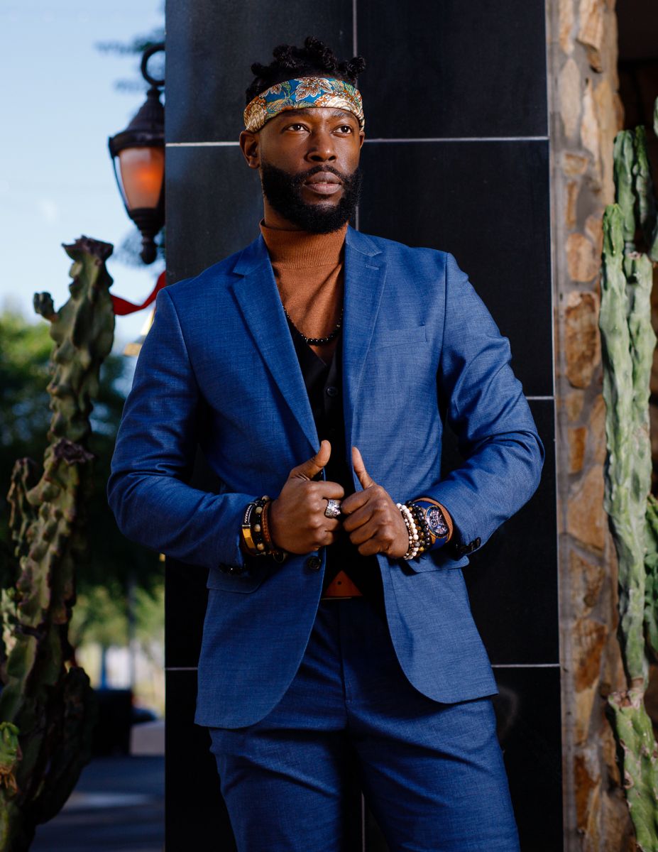 Portrait photography of a late 20s black man in Phoenix Arizona