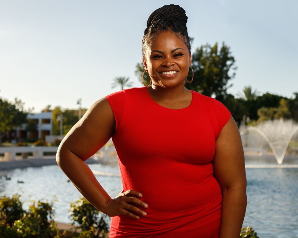 Portrait photography featuring a young black woman in Scottsdale Arizona