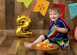 Taco Cake Smash Second Birthday Baby Milestone Photographer Saint Louis Missouri